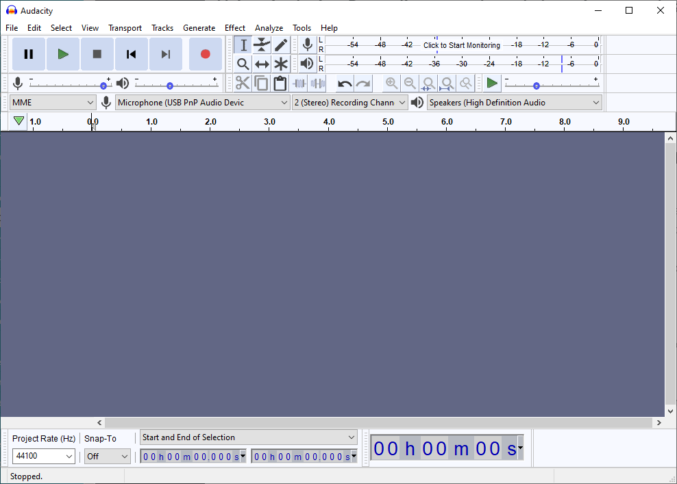 making music with audacity